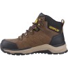CAT Inductor Leather Safety Boots Metal Free ESD Brown